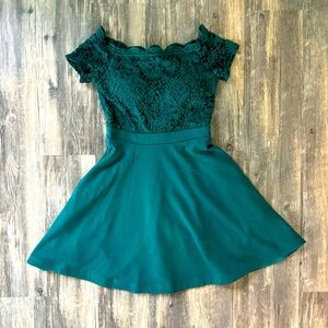 Green Party Dress Junior size 1
